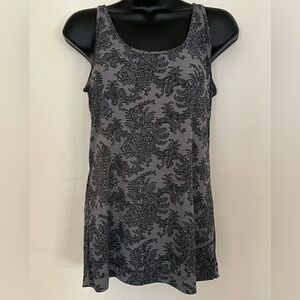 The Limited Gray Floral Tank Top